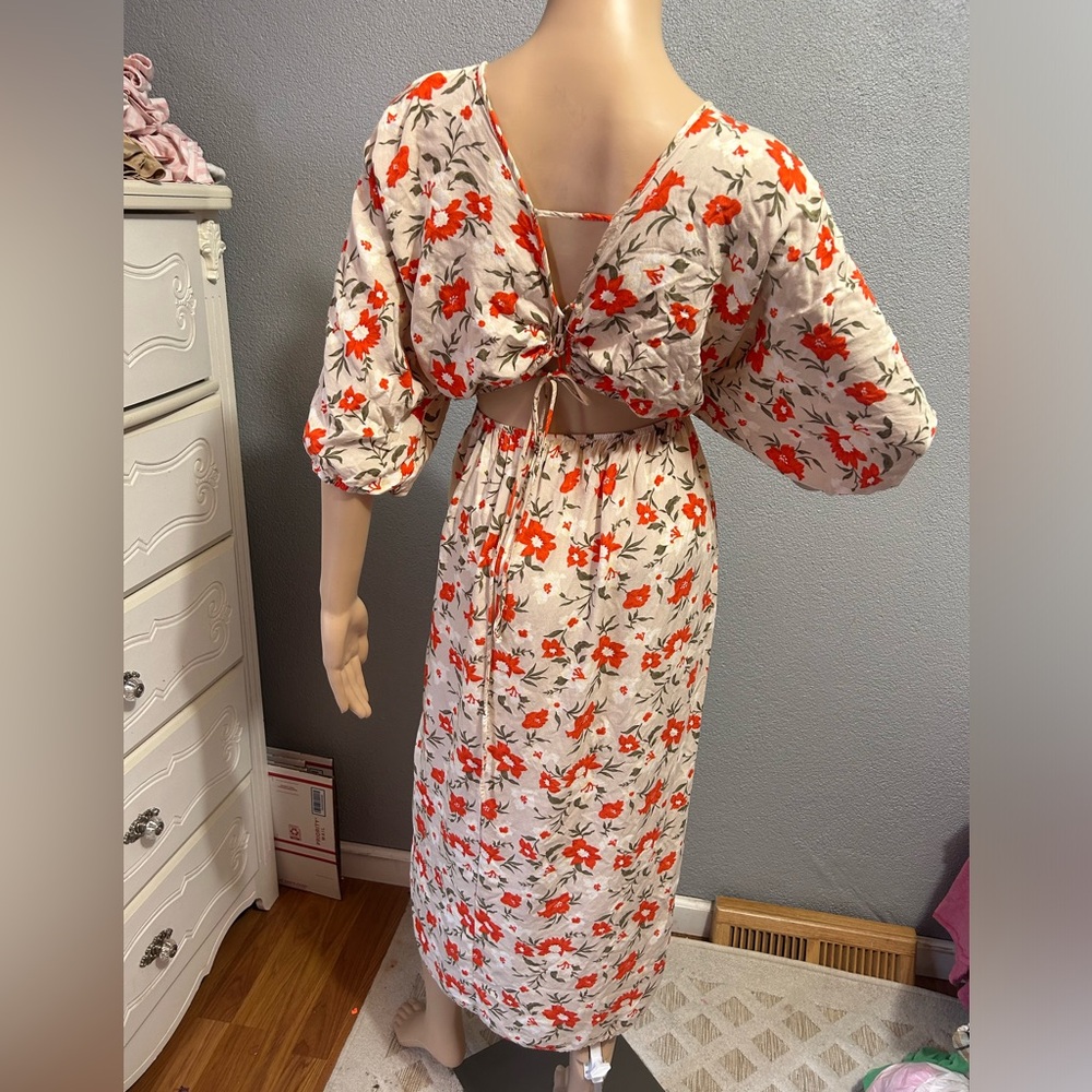 Floral Poppy maxi dress size medium - Picture 6 of 13